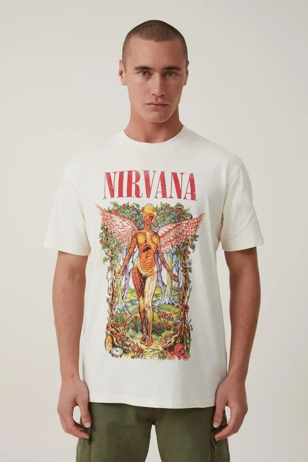 Men Tees and Tanks Cotton On Premium Loose Fit Music TShirt Lcn Mt Creampuffnirvana 8211 Floral In Utero Men Tees and Tanks Cotton On Premium Loose Fit Music TShirt Lcn Mt Creampuffnirvana 8211 Floral In Utero