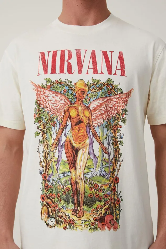 Men Tees and Tanks Cotton On Premium Loose Fit Music TShirt Lcn Mt Creampuffnirvana 8211 Floral In Utero Men Tees and Tanks Cotton On Premium Loose Fit Music TShirt Lcn Mt Creampuffnirvana 8211 Floral In Utero