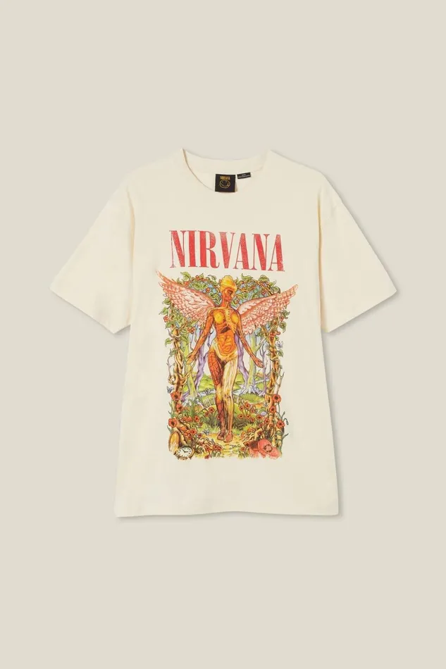 Men Tees and Tanks Cotton On Premium Loose Fit Music TShirt Lcn Mt Creampuffnirvana 8211 Floral In Utero Men Tees and Tanks Cotton On Premium Loose Fit Music TShirt Lcn Mt Creampuffnirvana 8211 Floral In Utero