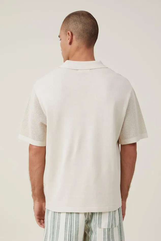 Men Tees and Tanks Cotton On Resort Short Sleeve Polo Bone Men Tees and Tanks Cotton On Resort Short Sleeve Polo Bone