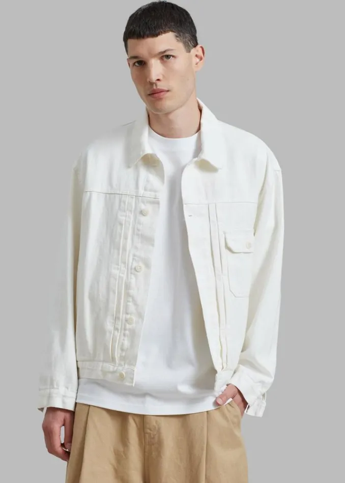 Men The Frankie Shop Matthew Denim Jacket 8211 White White