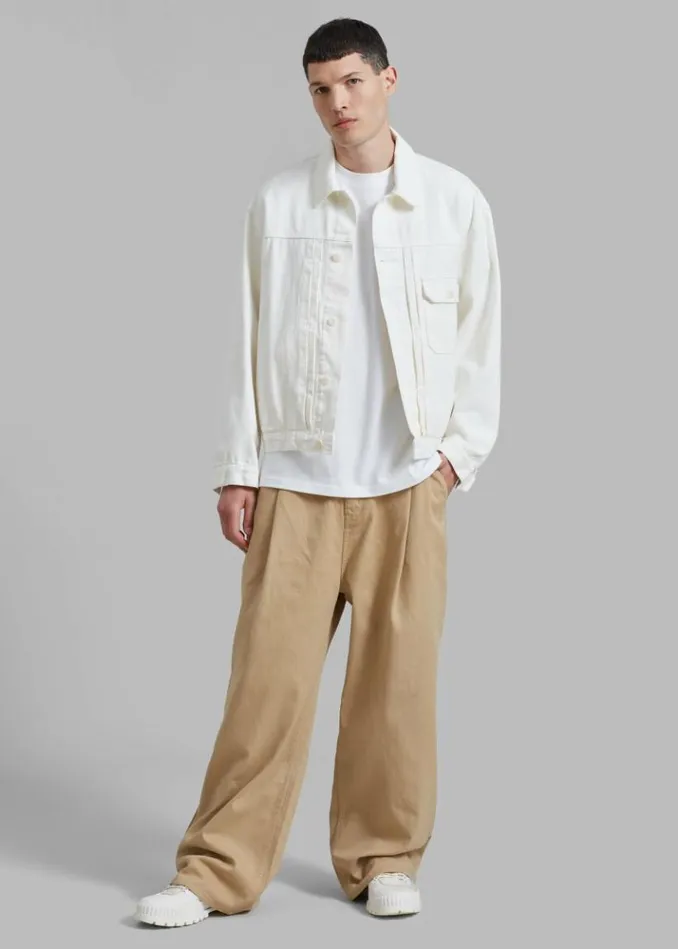 Men The Frankie Shop Matthew Denim Jacket 8211 White White
