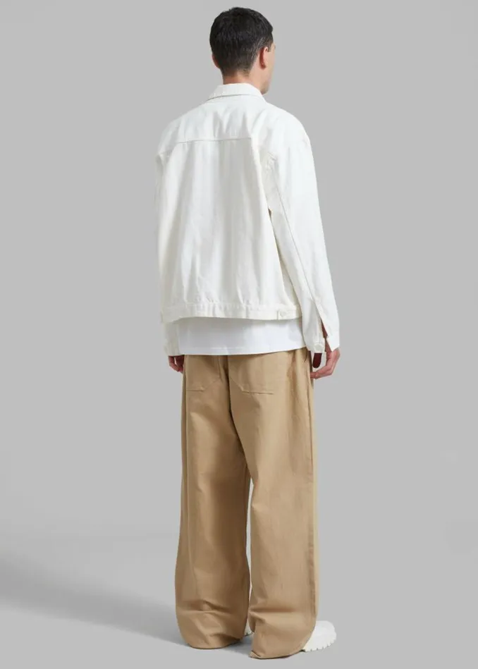 Men The Frankie Shop Matthew Denim Jacket 8211 White White