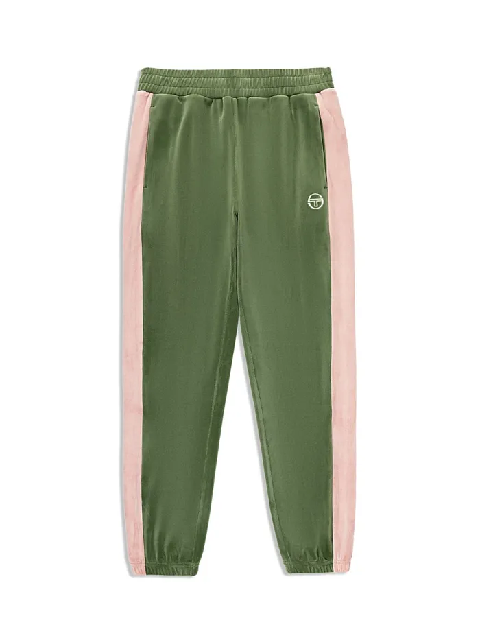 Men Tracksuits Sergio Tacchini Cielo Velour Track Pant Bronze Green