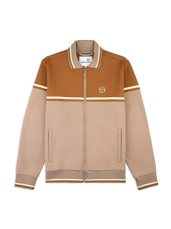 Men Tracksuits Sergio Tacchini Olmi Track Jacket Taupe Grey
