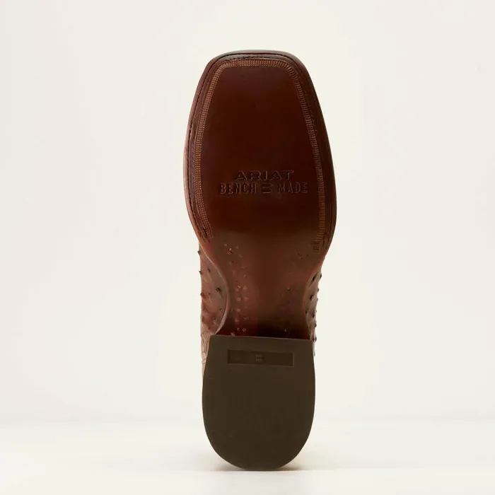 Men Western Boots Ariat Bench Made Bassett Western Boot Bourbon Full Quill Ostrich Men Western Boots Ariat Bench Made Bassett Western Boot Bourbon Full Quill Ostrich
