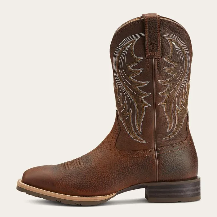 Men Western Boots Ariat Hybrid Rancher Western Boot Brown Oiled Rowdy Men Western Boots Ariat Hybrid Rancher Western Boot Brown Oiled Rowdy
