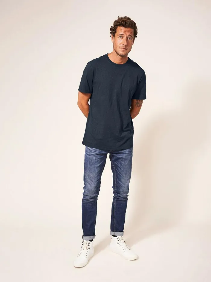 Men White Stuff Tshirts Abersoch Short Sleeve Tee Dark Navy Men White Stuff Tshirts Abersoch Short Sleeve Tee Dark Navy