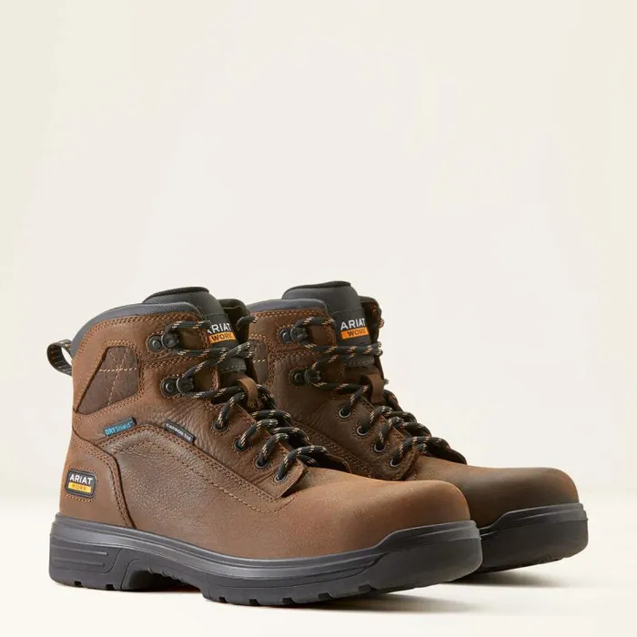 Men Work Boots Ariat Turbo 6034 Waterproof Carbon Toe Work Boot Rich Brown Men Work Boots Ariat Turbo 6034 Waterproof Carbon Toe Work Boot Rich Brown