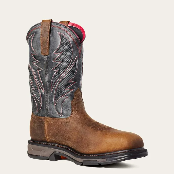 Men Work Boots Ariat WorkHog XT VentTEK Waterproof Carbon Toe Work Boot Rye Brown Men Work Boots Ariat WorkHog XT VentTEK Waterproof Carbon Toe Work Boot Rye Brown