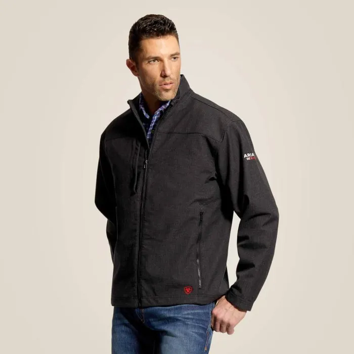 Men Workwear Ariat FR Vernon Jacket Black