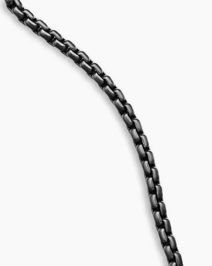 Mens Box Chain Necklace In Stainless Steel And Sterling Silver 73mm Men David Yurman Chains Mens Box Chain Necklace In Stainless Steel And Sterling Silver 73mm Men David Yurman Chains
