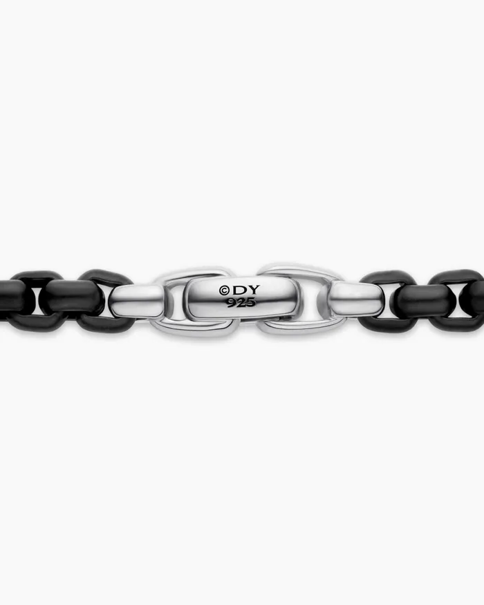 Mens Box Chain Necklace In Stainless Steel And Sterling Silver 73mm Men David Yurman Chains Mens Box Chain Necklace In Stainless Steel And Sterling Silver 73mm Men David Yurman Chains
