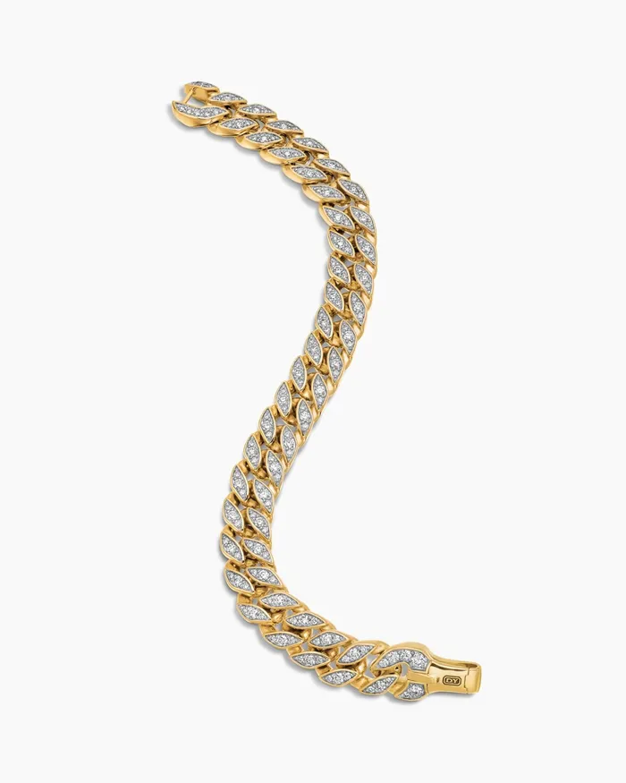 Mens Curb Chain Bracelet In 18K Yellow Gold 115mm Men David Yurman Chain Mens Curb Chain Bracelet In 18K Yellow Gold 115mm Men David Yurman Chain