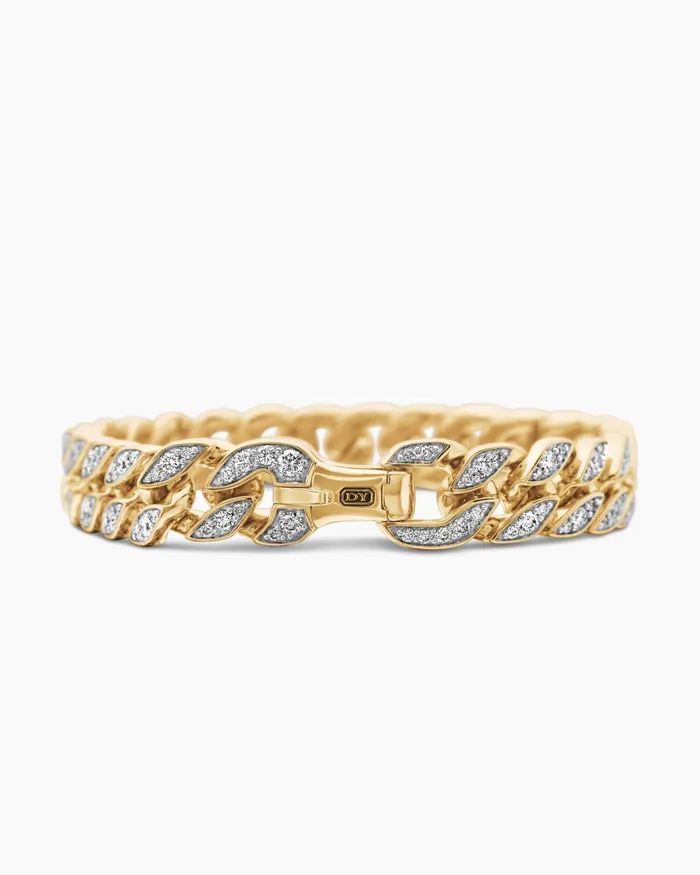 Mens Curb Chain Bracelet In 18K Yellow Gold 115mm Men David Yurman Chain Mens Curb Chain Bracelet In 18K Yellow Gold 115mm Men David Yurman Chain