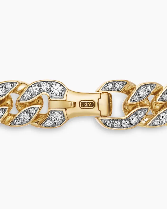 Mens Curb Chain Bracelet In 18K Yellow Gold 115mm Men David Yurman Chain Mens Curb Chain Bracelet In 18K Yellow Gold 115mm Men David Yurman Chain