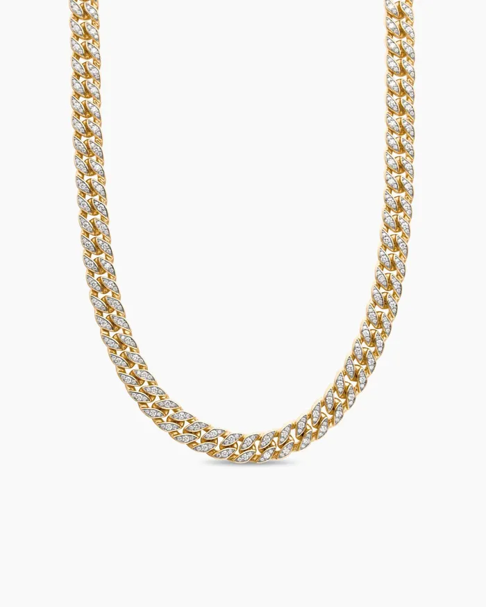 Mens Curb Chain Necklace In 18K Yellow Gold 115mm Men David Yurman Chains