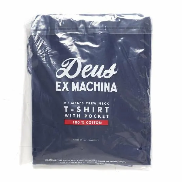 Mens Deus Ex Machina Classics Deus 2 Pack Tees 8211 Navy Navy Mens Deus Ex Machina Classics Deus 2 Pack Tees 8211 Navy Navy