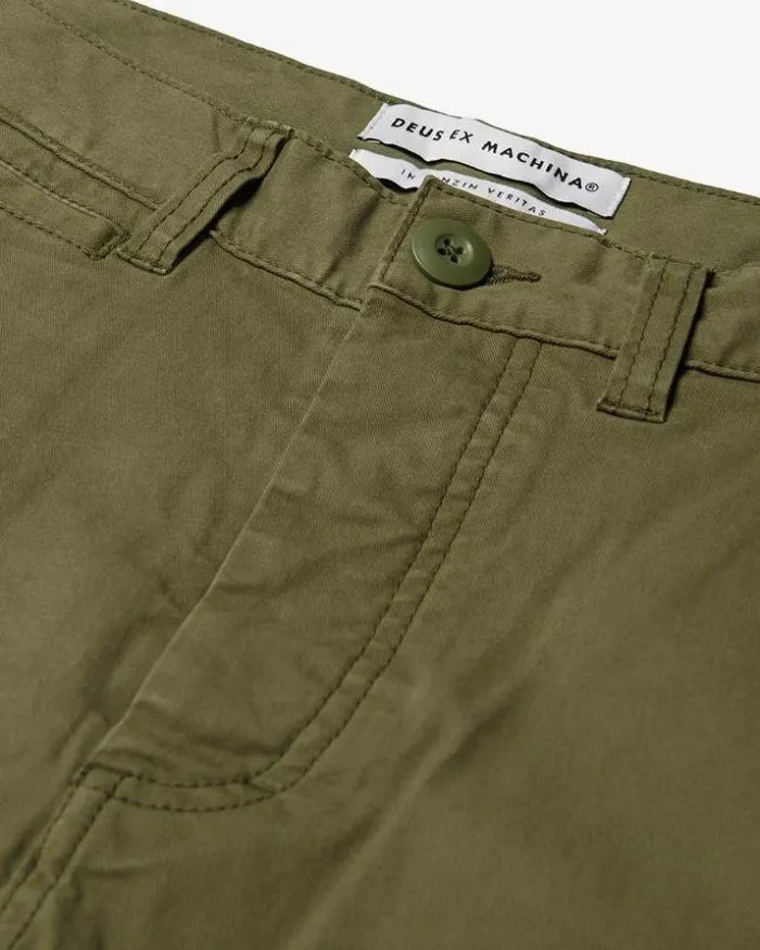 Mens Deus Ex Machina Classics Floyd Short 8211 Army Green Army Green Mens Deus Ex Machina Classics Floyd Short 8211 Army Green Army Green