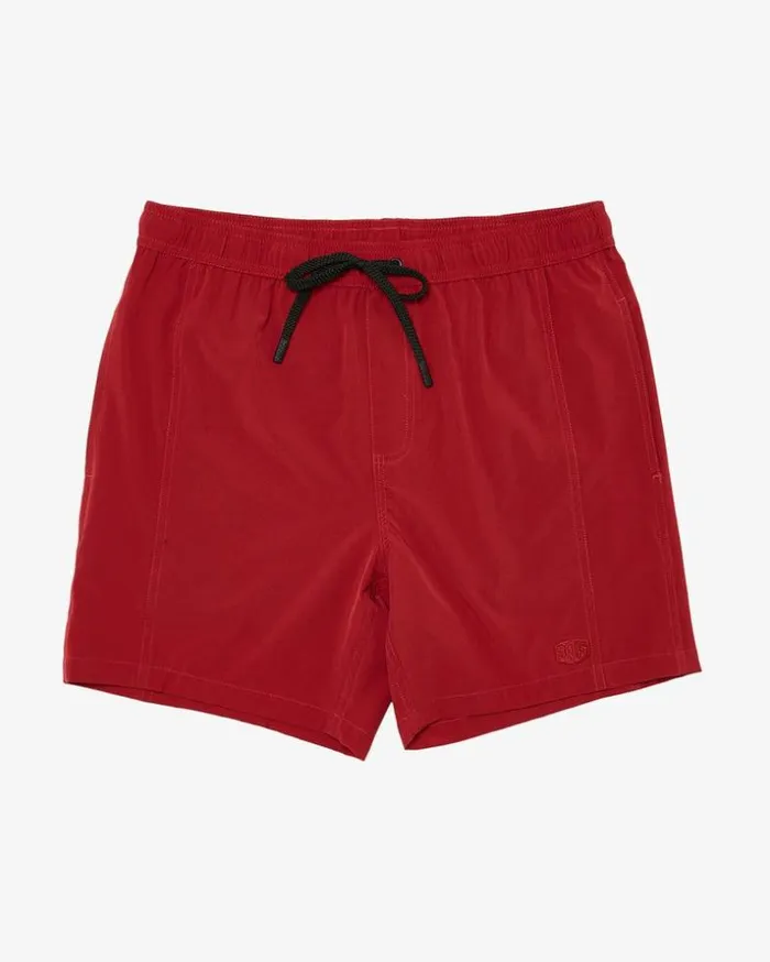 Mens Deus Ex Machina Classics Summit Boardshort 8211 Jester Red Jester Red Mens Deus Ex Machina Classics Summit Boardshort 8211 Jester Red Jester Red