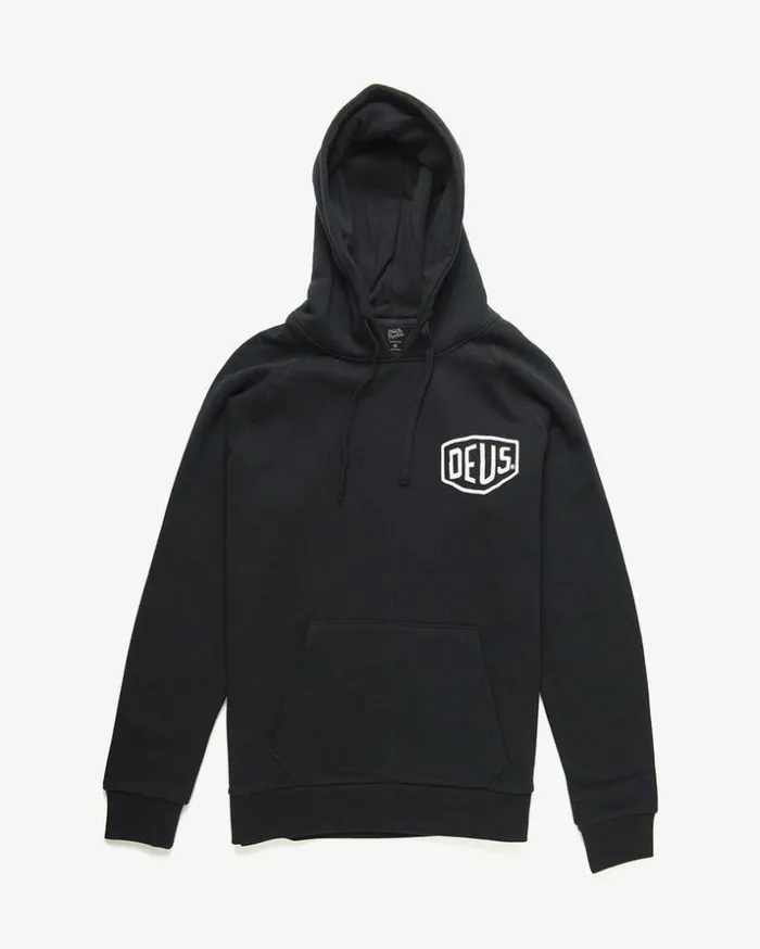 Mens Deus Ex Machina Classics Venice Address Hoodie 8211 Black Black Mens Deus Ex Machina Classics Venice Address Hoodie 8211 Black Black
