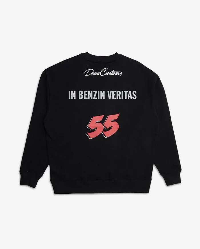 Mens Deus Ex Machina Hoodies and Sweaters Moto Decal Crew 8211 Black Black Mens Deus Ex Machina Hoodies and Sweaters Moto Decal Crew 8211 Black Black