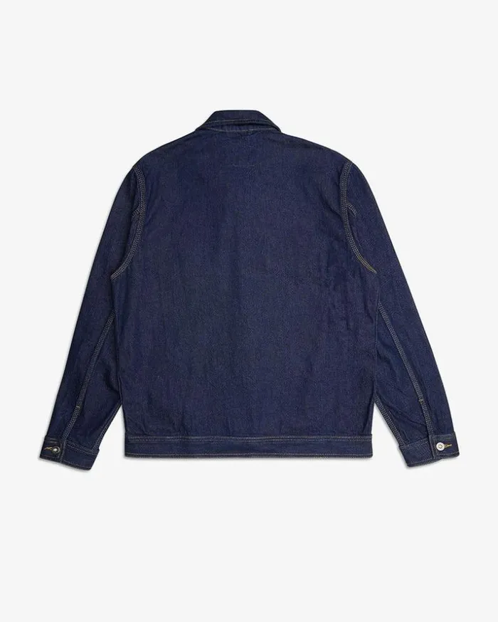 Mens Deus Ex Machina Jackets Kanan Work Jacket 8211 Dry Indigo Dry Indigo Mens Deus Ex Machina Jackets Kanan Work Jacket 8211 Dry Indigo Dry Indigo