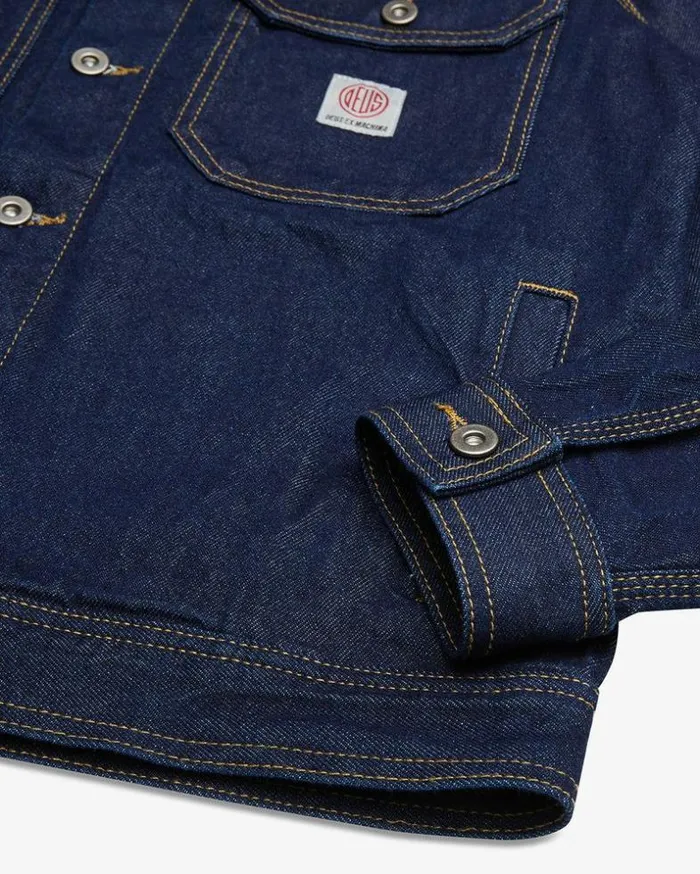 Mens Deus Ex Machina Jackets Kanan Work Jacket 8211 Dry Indigo Dry Indigo Mens Deus Ex Machina Jackets Kanan Work Jacket 8211 Dry Indigo Dry Indigo