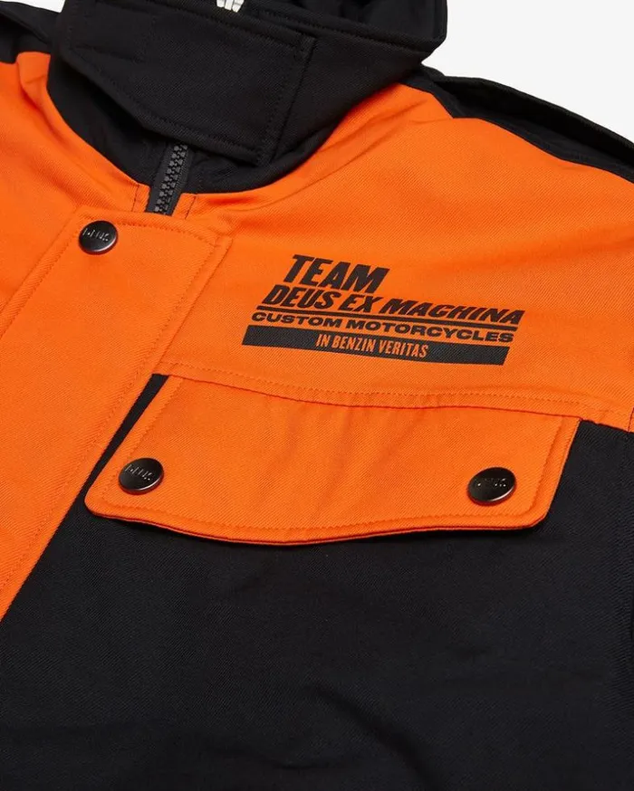 Mens Deus Ex Machina Jackets Team Racing Jacket 8211 Black Black Mens Deus Ex Machina Jackets Team Racing Jacket 8211 Black Black