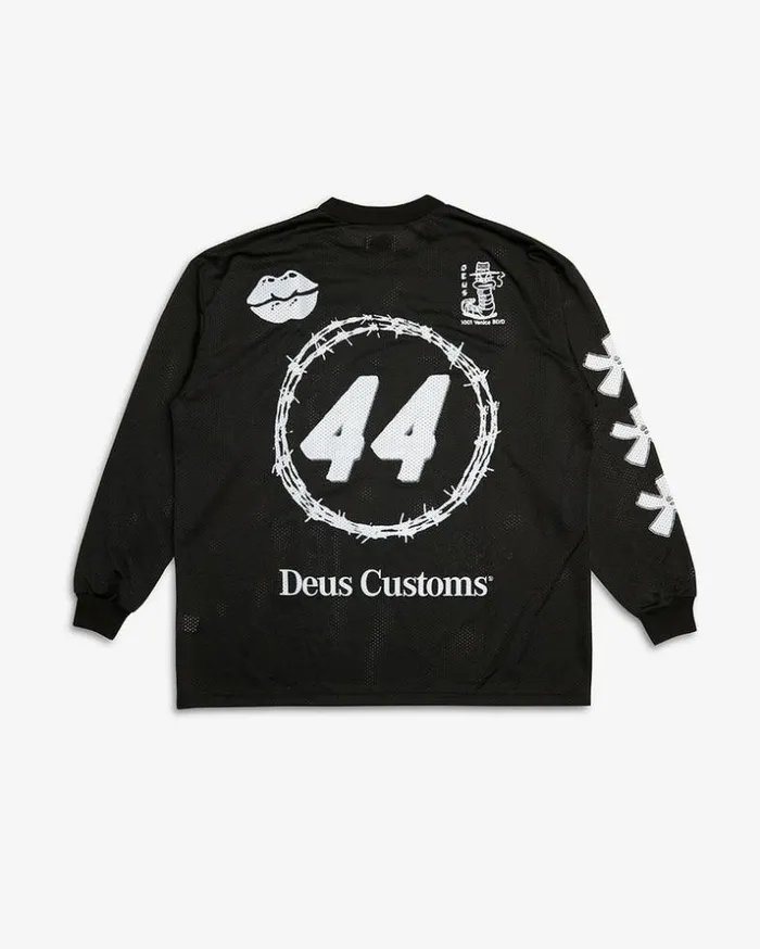 Mens Deus Ex Machina Jerseys Fourty Four Jersey 8211 True Black True Black Mens Deus Ex Machina Jerseys Fourty Four Jersey 8211 True Black True Black