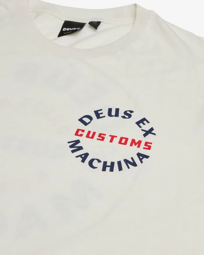 Mens Deus Ex Machina Tees Eclipse Tee 8211 Vintage White Vintage White Mens Deus Ex Machina Tees Eclipse Tee 8211 Vintage White Vintage White