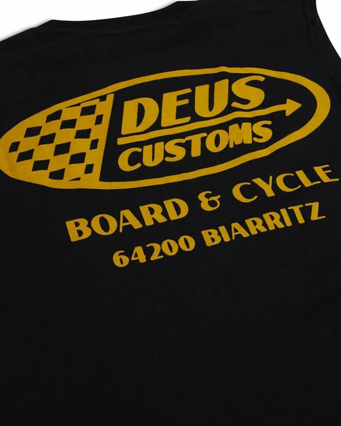 Mens Deus Ex Machina Tees Flags Muscle 8211 Black Black Mens Deus Ex Machina Tees Flags Muscle 8211 Black Black