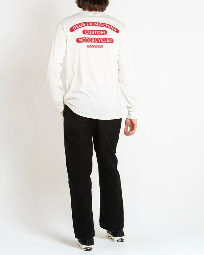 Mens Deus Ex Machina Tees Ingenue Long Sleeve Tee 8211 Vintage White Vintage White Mens Deus Ex Machina Tees Ingenue Long Sleeve Tee 8211 Vintage White Vintage White