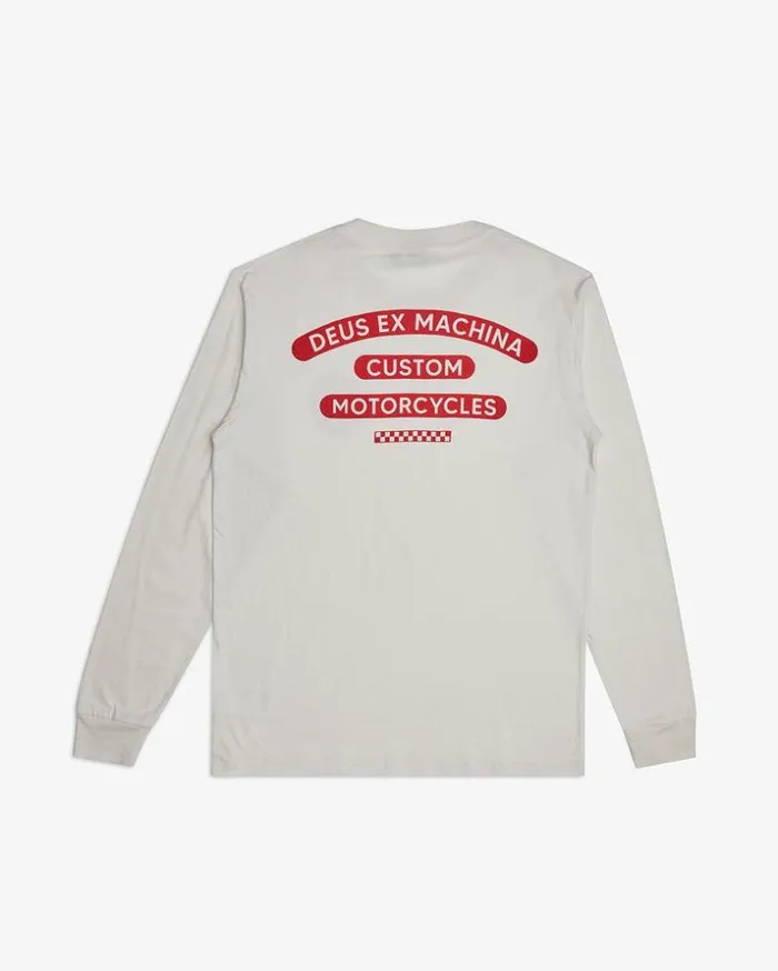 Mens Deus Ex Machina Tees Ingenue Long Sleeve Tee 8211 Vintage White Vintage White Mens Deus Ex Machina Tees Ingenue Long Sleeve Tee 8211 Vintage White Vintage White