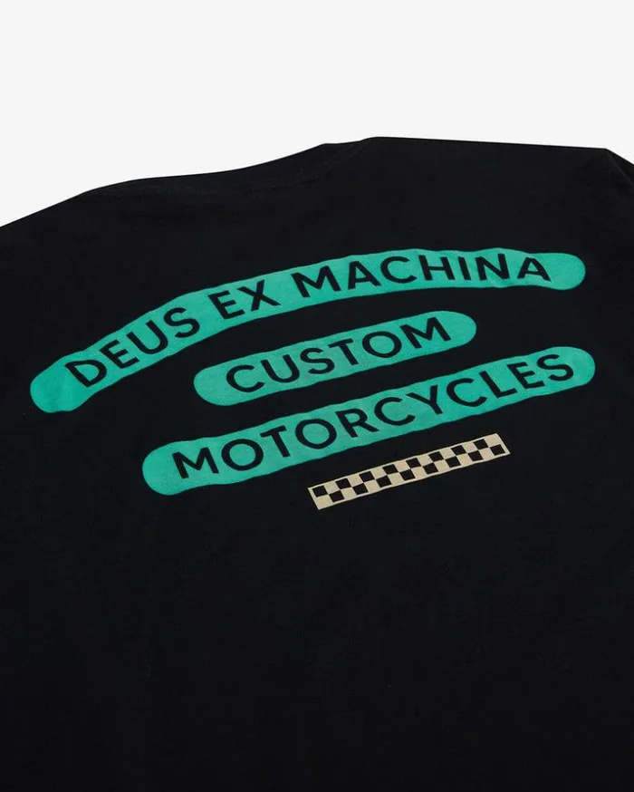Mens Deus Ex Machina Tees Ivan Tee 8211 Black Black Mens Deus Ex Machina Tees Ivan Tee 8211 Black Black