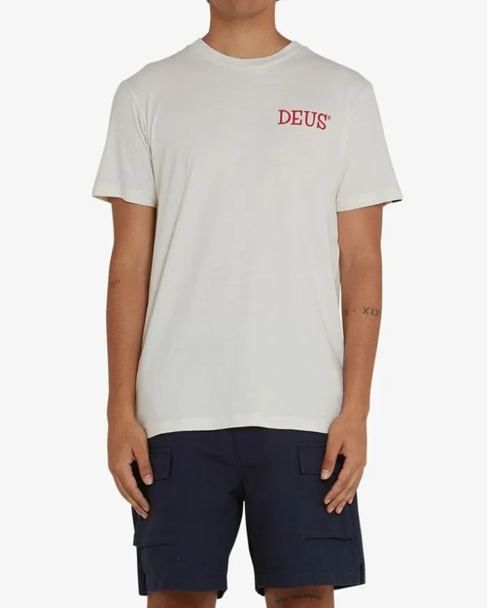Mens Deus Ex Machina Tees Portal Tee 8211 Vintage White Vintage White