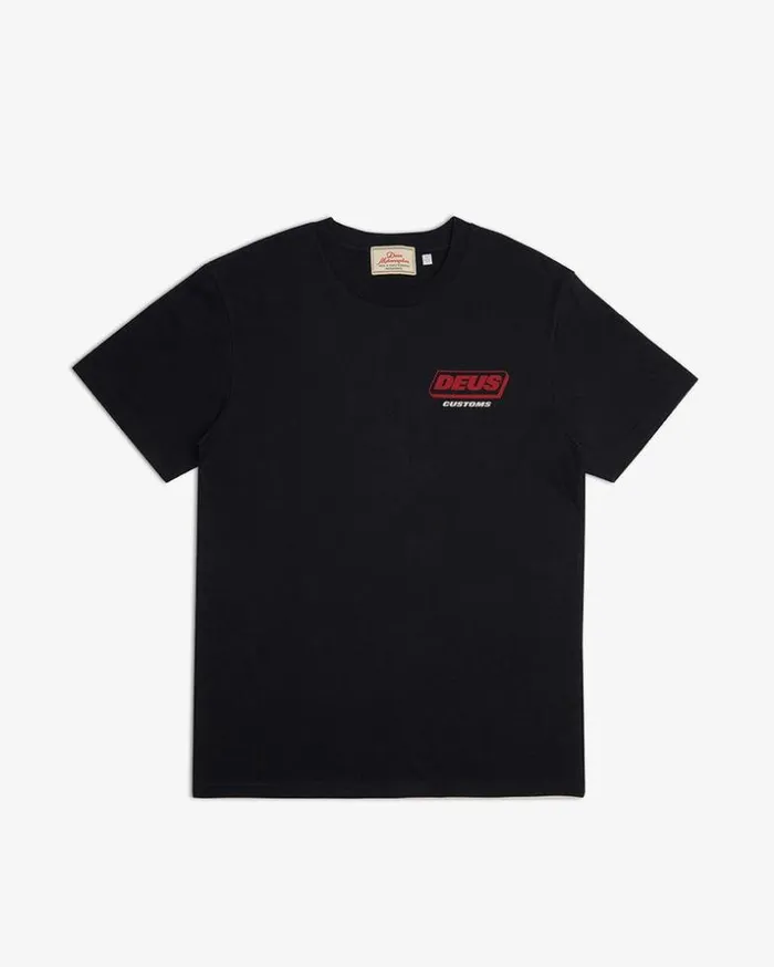 Mens Deus Ex Machina Tees Unchained Tee 8211 Black Black Mens Deus Ex Machina Tees Unchained Tee 8211 Black Black