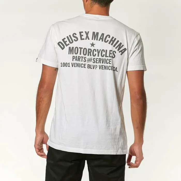 Mens Deus Ex Machina Tees Venice Address 8211 White White