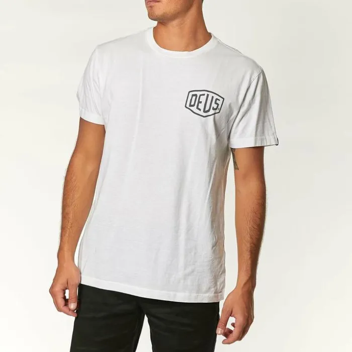 Mens Deus Ex Machina Tees Venice Address 8211 White White Mens Deus Ex Machina Tees Venice Address 8211 White White