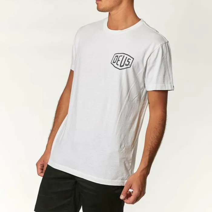 Mens Deus Ex Machina Tees Venice Address 8211 White White Mens Deus Ex Machina Tees Venice Address 8211 White White