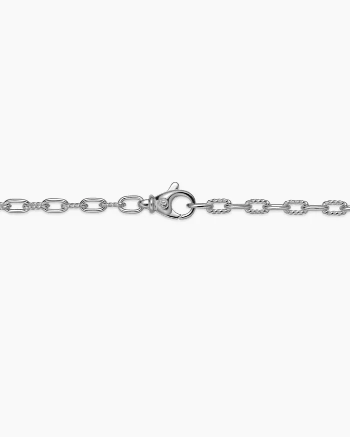 Mens DY Madison Chain Necklace In Sterling Silver 3mm Men David Yurman Chains Mens DY Madison Chain Necklace In Sterling Silver 3mm Men David Yurman Chains