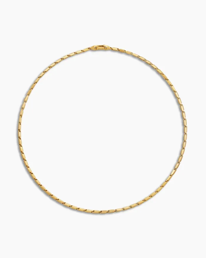Mens Streamline Chain Necklace In 18K Yellow Gold 3mm Men David Yurman Chains Mens Streamline Chain Necklace In 18K Yellow Gold 3mm Men David Yurman Chains