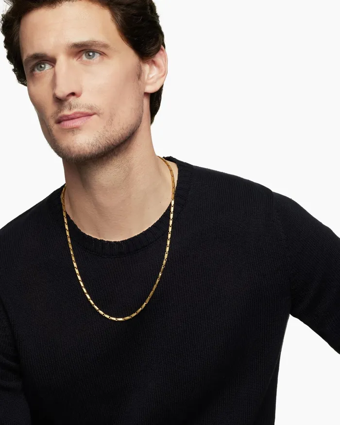 Mens Streamline Chain Necklace In 18K Yellow Gold 3mm Men David Yurman Chains Mens Streamline Chain Necklace In 18K Yellow Gold 3mm Men David Yurman Chains