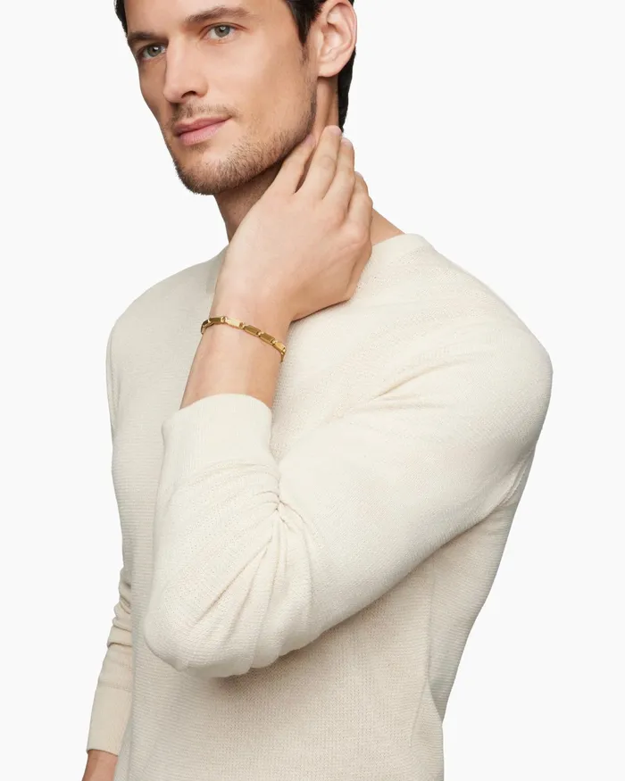 Mens Streamline Link Bracelet In 18K Yellow Gold 6mm Men David Yurman Chain Mens Streamline Link Bracelet In 18K Yellow Gold 6mm Men David Yurman Chain