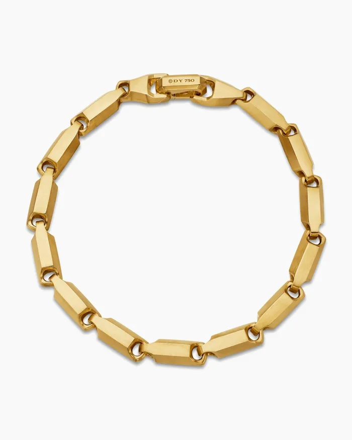 Mens Streamline Link Bracelet In 18K Yellow Gold 6mm Men David Yurman Chain Mens Streamline Link Bracelet In 18K Yellow Gold 6mm Men David Yurman Chain