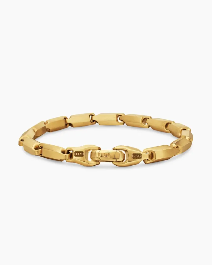 Mens Streamline Link Bracelet In 18K Yellow Gold 6mm Men David Yurman Chain Mens Streamline Link Bracelet In 18K Yellow Gold 6mm Men David Yurman Chain