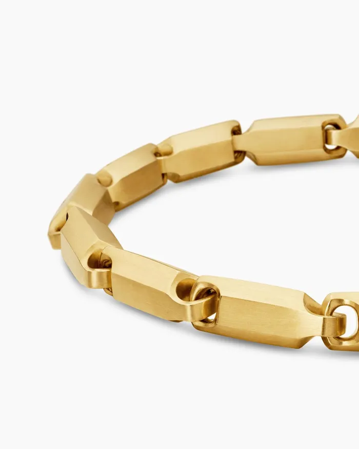 Mens Streamline Link Bracelet In 18K Yellow Gold 6mm Men David Yurman Chain Mens Streamline Link Bracelet In 18K Yellow Gold 6mm Men David Yurman Chain