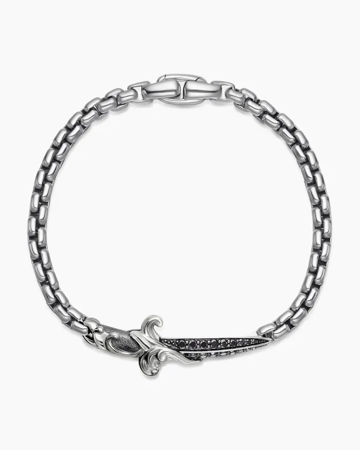 Mens Waves Dagger Bracelet In Sterling Silver 5mm Men David Yurman Chain Mens Waves Dagger Bracelet In Sterling Silver 5mm Men David Yurman Chain