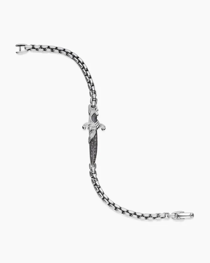 Mens Waves Dagger Bracelet In Sterling Silver 5mm Men David Yurman Chain Mens Waves Dagger Bracelet In Sterling Silver 5mm Men David Yurman Chain