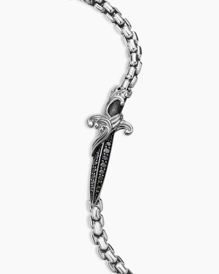 Mens Waves Dagger Bracelet In Sterling Silver 5mm Men David Yurman Chain Mens Waves Dagger Bracelet In Sterling Silver 5mm Men David Yurman Chain